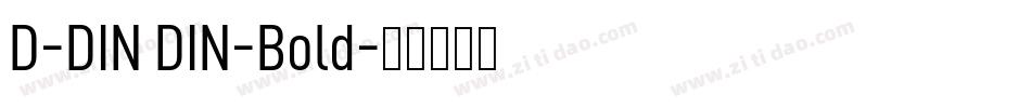 D-DIN DIN-Bold字体转换